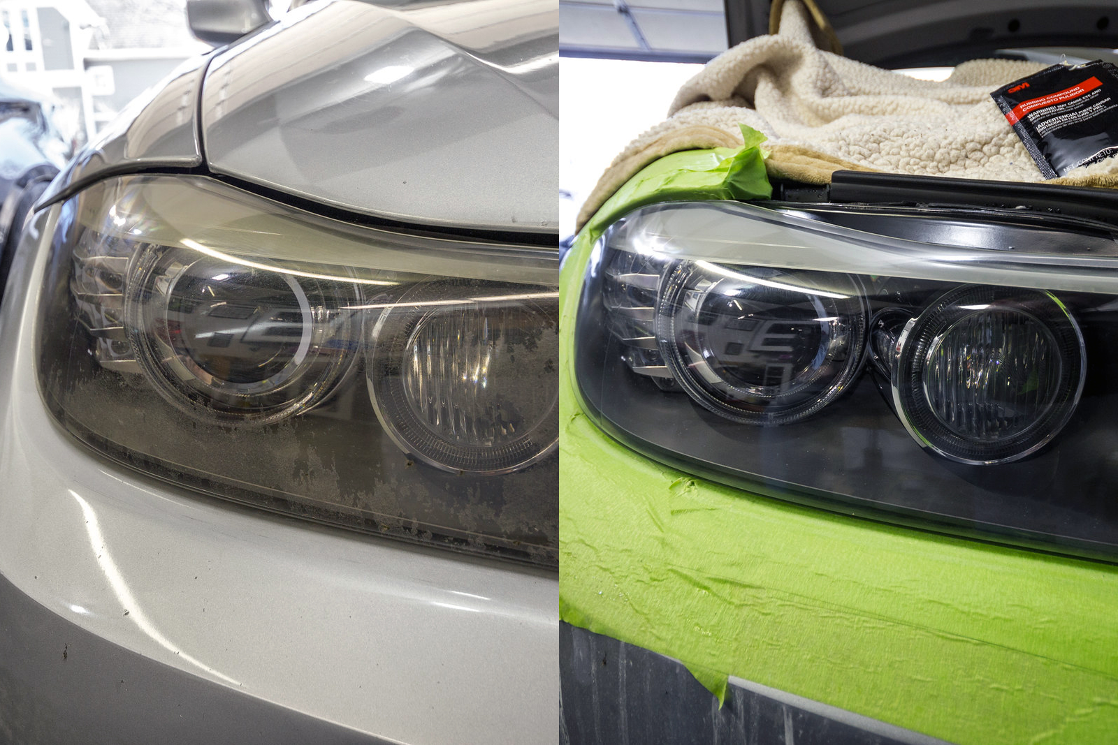 How To Clean & Restore Headlights on ANY Car! (DIY) - BMW 335i (N54)